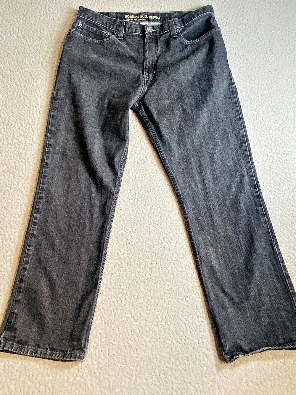 Roebuck & Co. Heritage Supply Company Regular. Straight Leg Cotton Jeans Waist 3